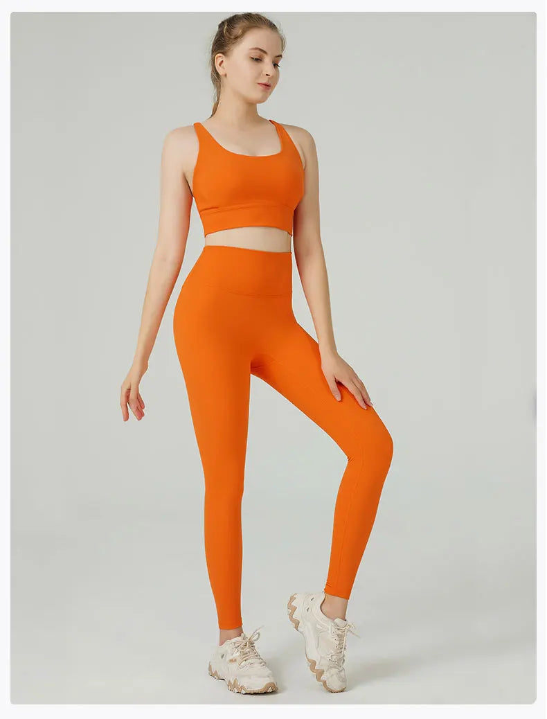 Yoga Set Women's Sports Bra and Leggings Jogging 2-piece set yoga Sports Women Gym Set Clothes Sportwear Woman Clothes
