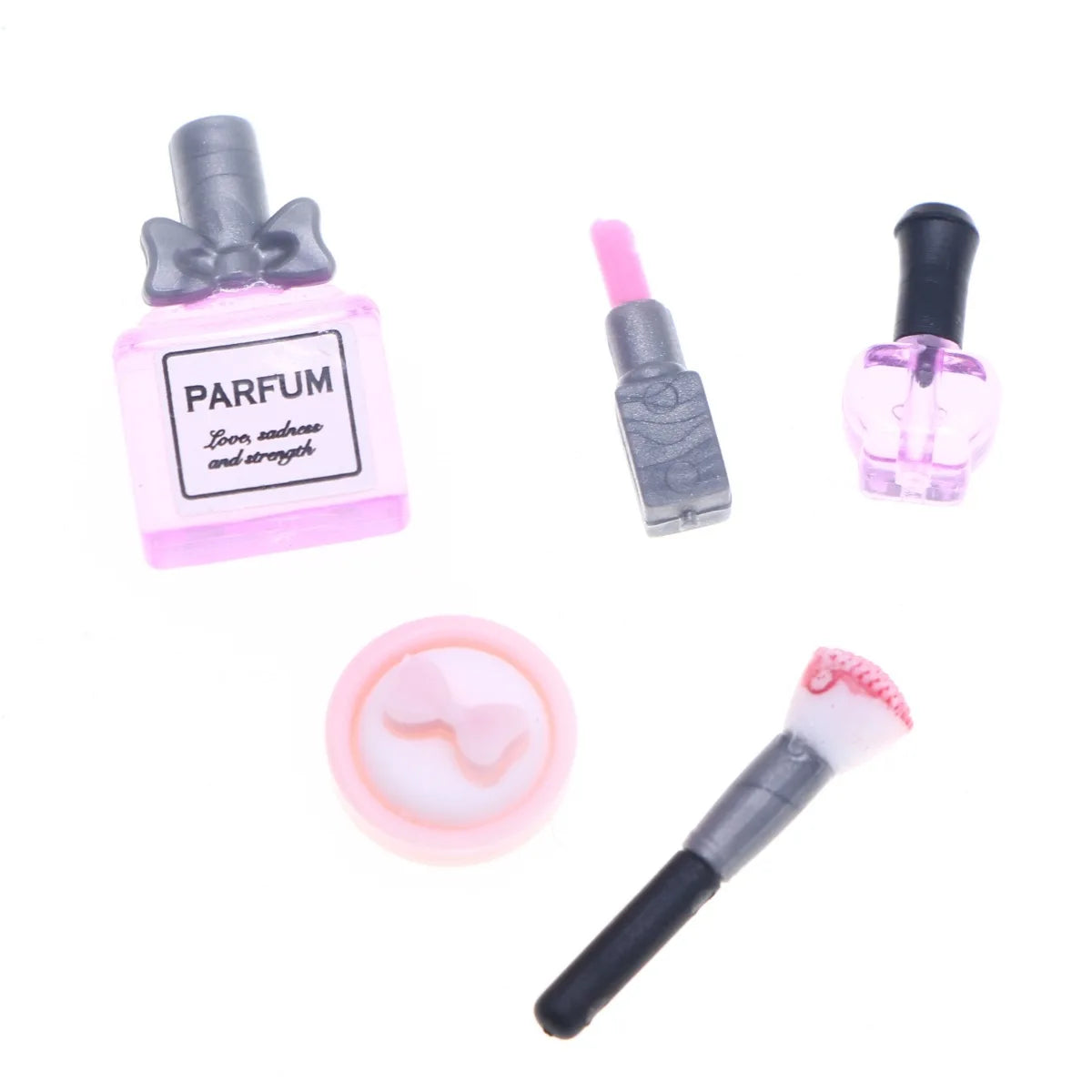 1Set Dollhouse Mini Cosmetics Lipstick Perfume  Miniature Fashion Scene Doll Toiletry Model Accessories Mini Beauty Props