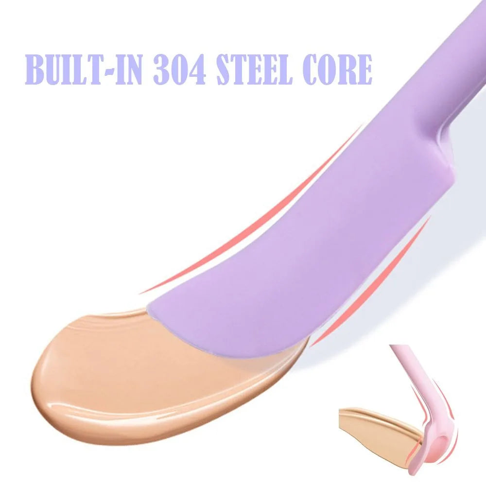 Face Mask Brush Cosmetic Last Drop Scoop Beauty Tools Silicone Spatula Deep Bottle Scraper Cosmetics Spoon Makeup Brushes