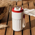 Thermal Cup with Temperature Display Smart Coffee Thermos with Leakproof Flip Lid, Stainless Steel Body Insulated Coffee Mug