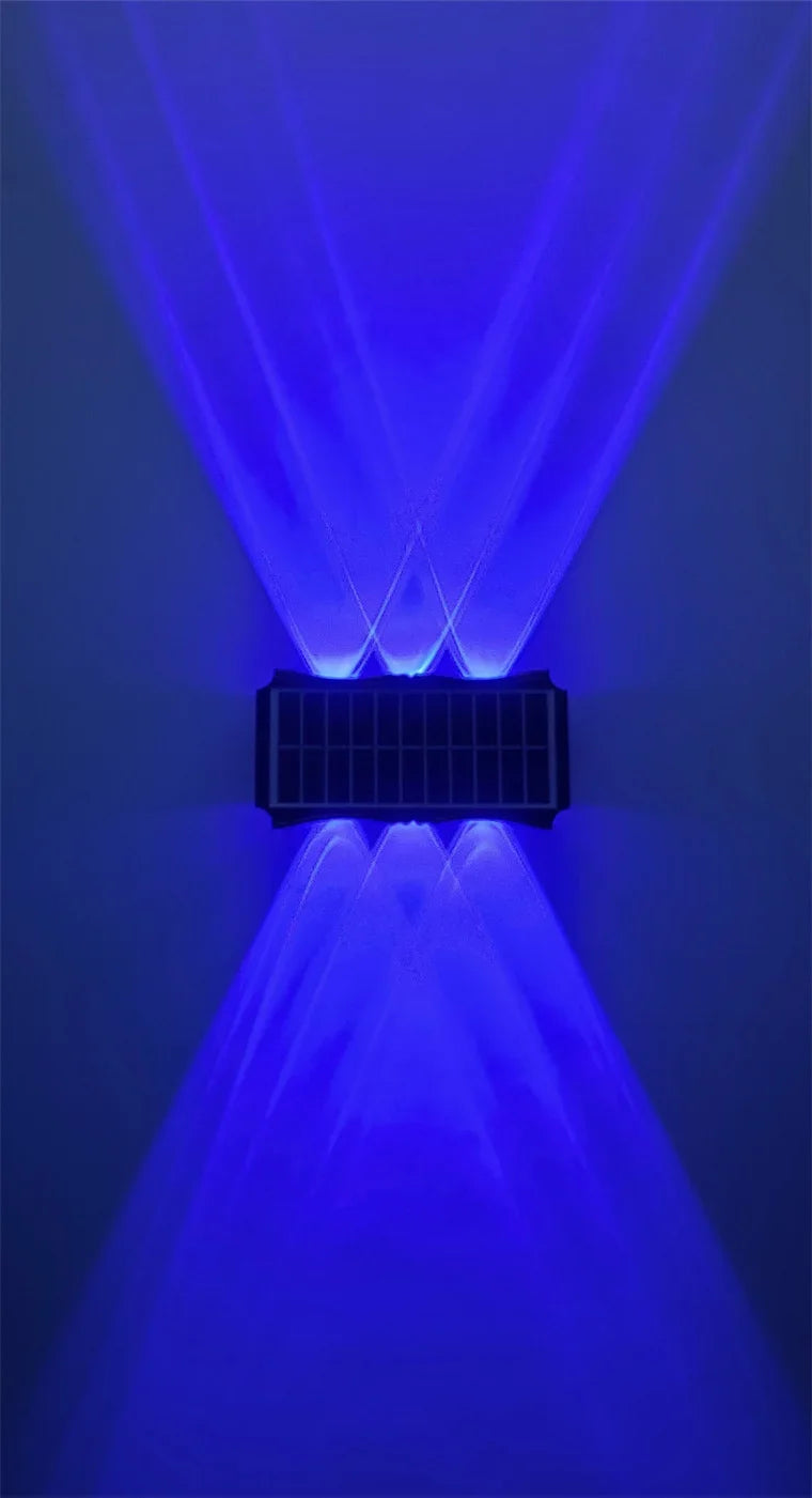 Solar LED Light Wall Lamp Outdoor Waterproof High Brightness Up and Down Luminous Lighting for Outdoor Garden Decoration