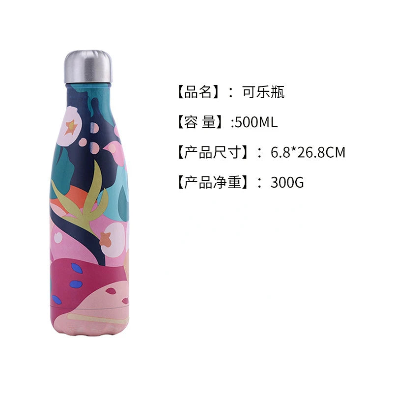 Cup Thermal Bottle for Coffee Travel Mug Insulated Tumbler School Water Bottle Stainless Steel Thermo Thermos Hot Themo Carry