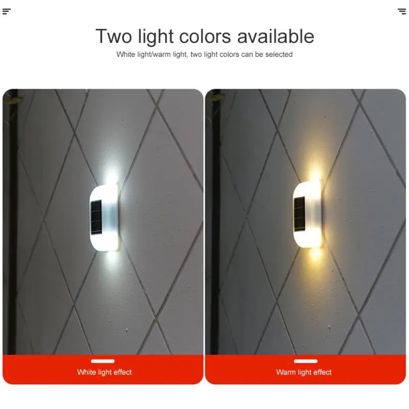 LED Solar Street Lights Waterproof Lighting Outdoor Motion Sensor Wall Solar Powered Lights For Patio Garden Balcony Decor