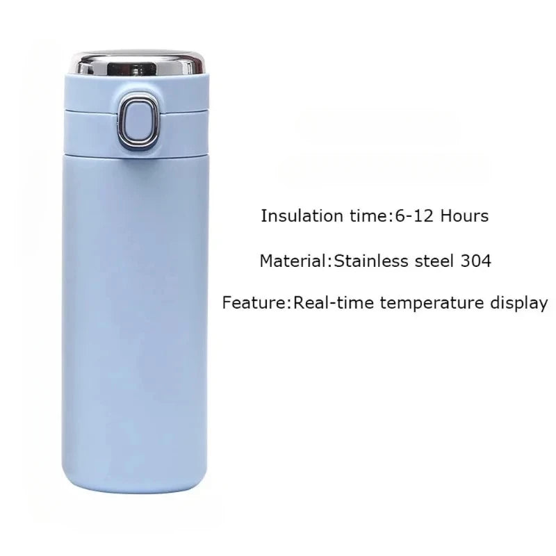 400ML Smart Thermos Stainless Steel Water Bottle Led Digital Temperature Display Coffee Thermal Mugs Intelligent Insulation Cups