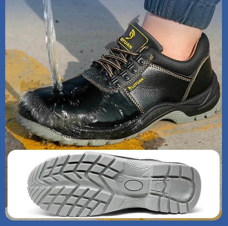 Steel Toe Shoes for Men Women Lightweight Anti-smash Steel Toe Sneakers Indestructible Work Boots Construction Safety Shoes