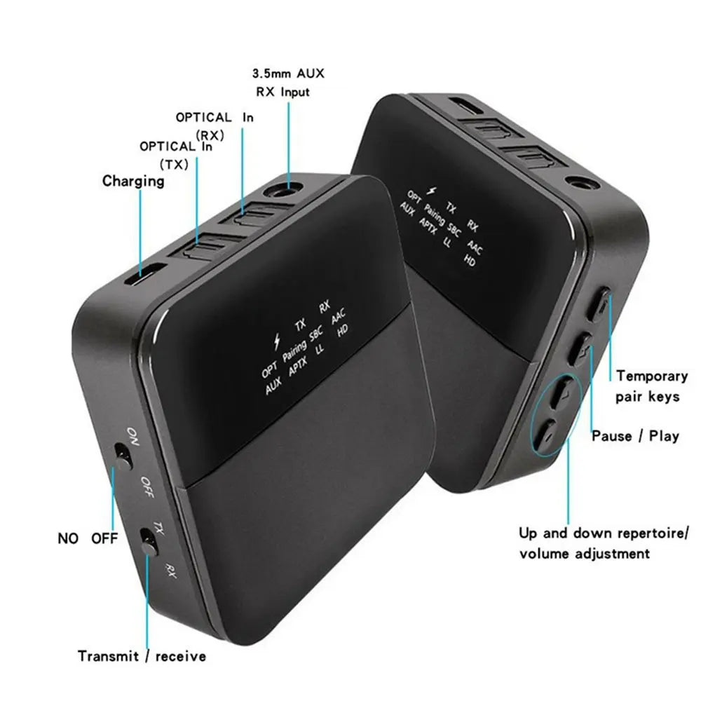 Bluetooth-compatible 5.0 Audio Adapter Bluetooth Transmitter Receiver for TV Laptop Stereo System Wireless Adapter Dropshipping