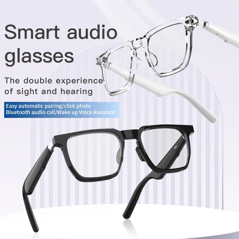 Wireless Bluetooth Headphones  Bluetooth Calling Smart Glasses Music Playback Anti-blue light glasse Waterproof Business glasses