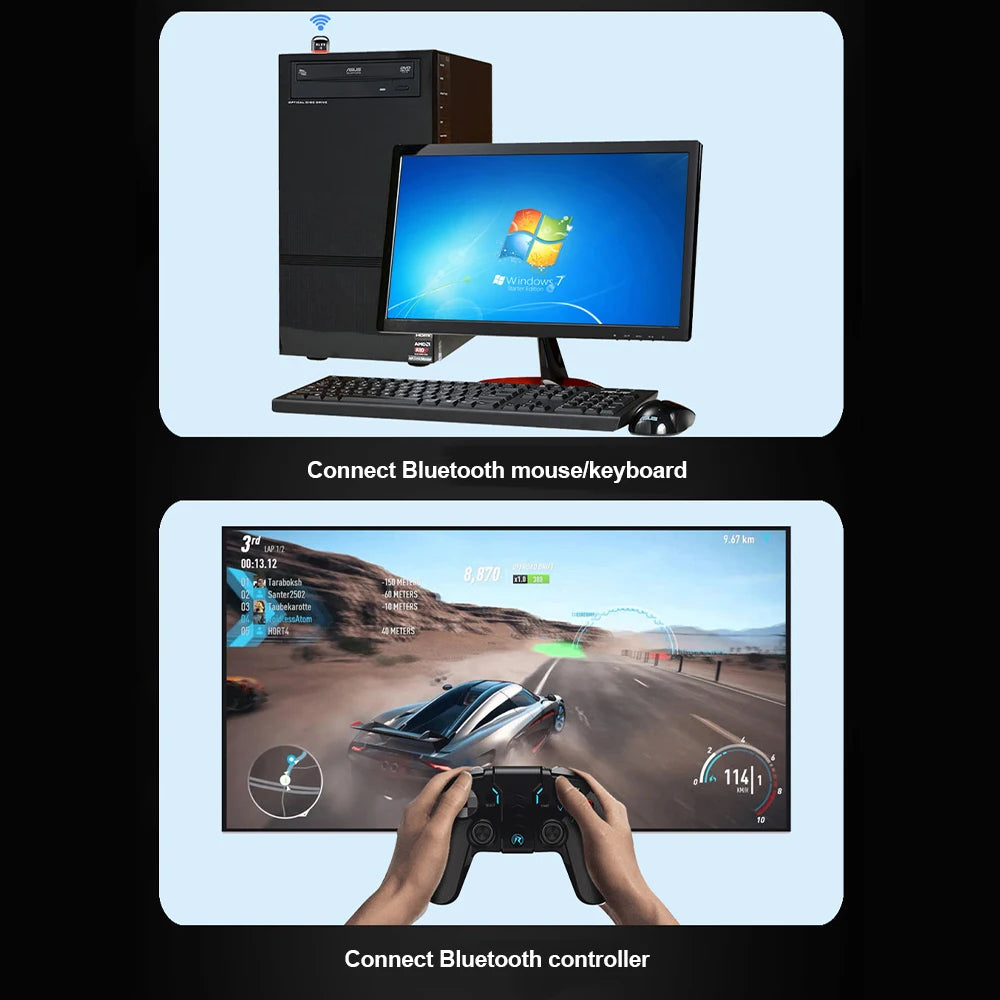 USB Bluetooth 6.0 Adapter Bluetooth5.4 Transmitter Receiver for Wireless Keyboard Mouse Audio Wireless USB Adapter for PC Laptop