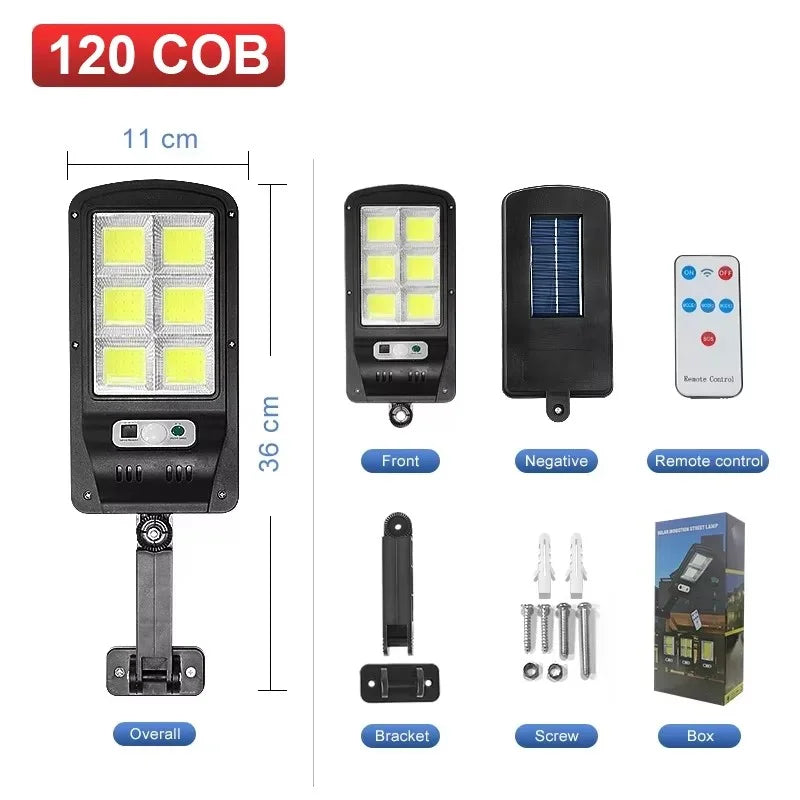 9000000LM 4000W/3000W/1000W Solar Lights Outdoor Waterproof Street Lamp Floodlight With Motion Sensor Garden Courtyard Wall Lamp