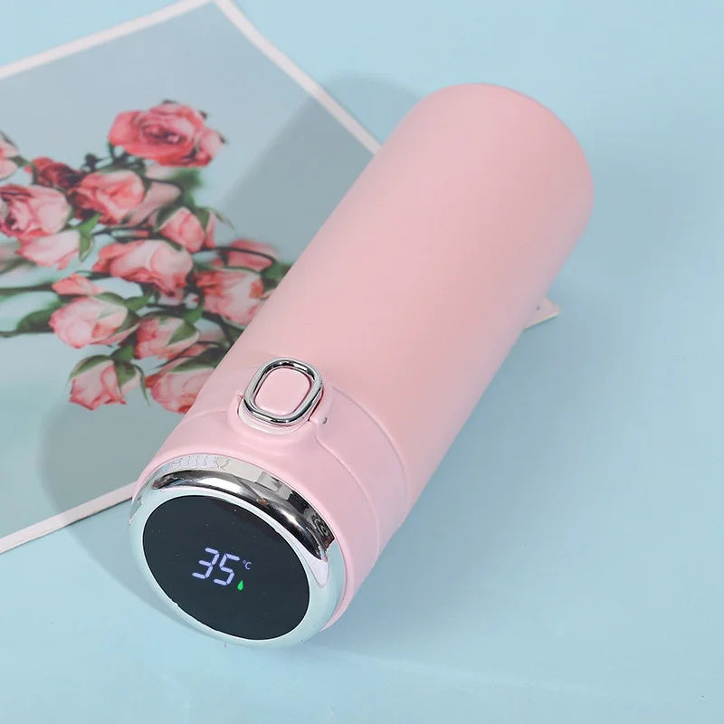 400ML Smart Thermos Stainless Steel Water Bottle Led Digital Temperature Display Coffee Thermal Mugs Intelligent Insulation Cups