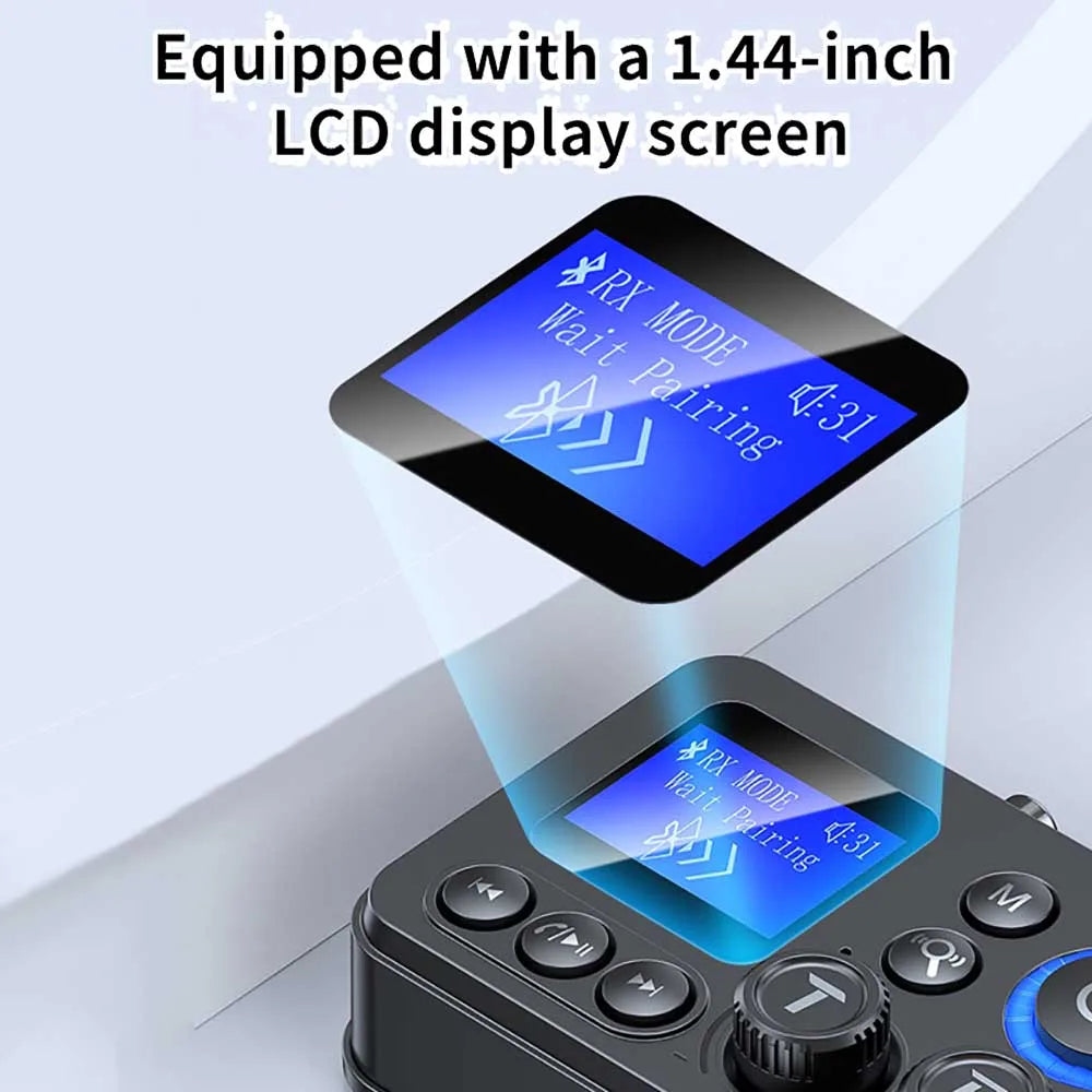 Bluetooth 5.4 Audio Transmitter Receiver 3.5mm AUX RCA Optical Coaxial Stereo Wireless Adapter Converter For Speaker TV PC Car