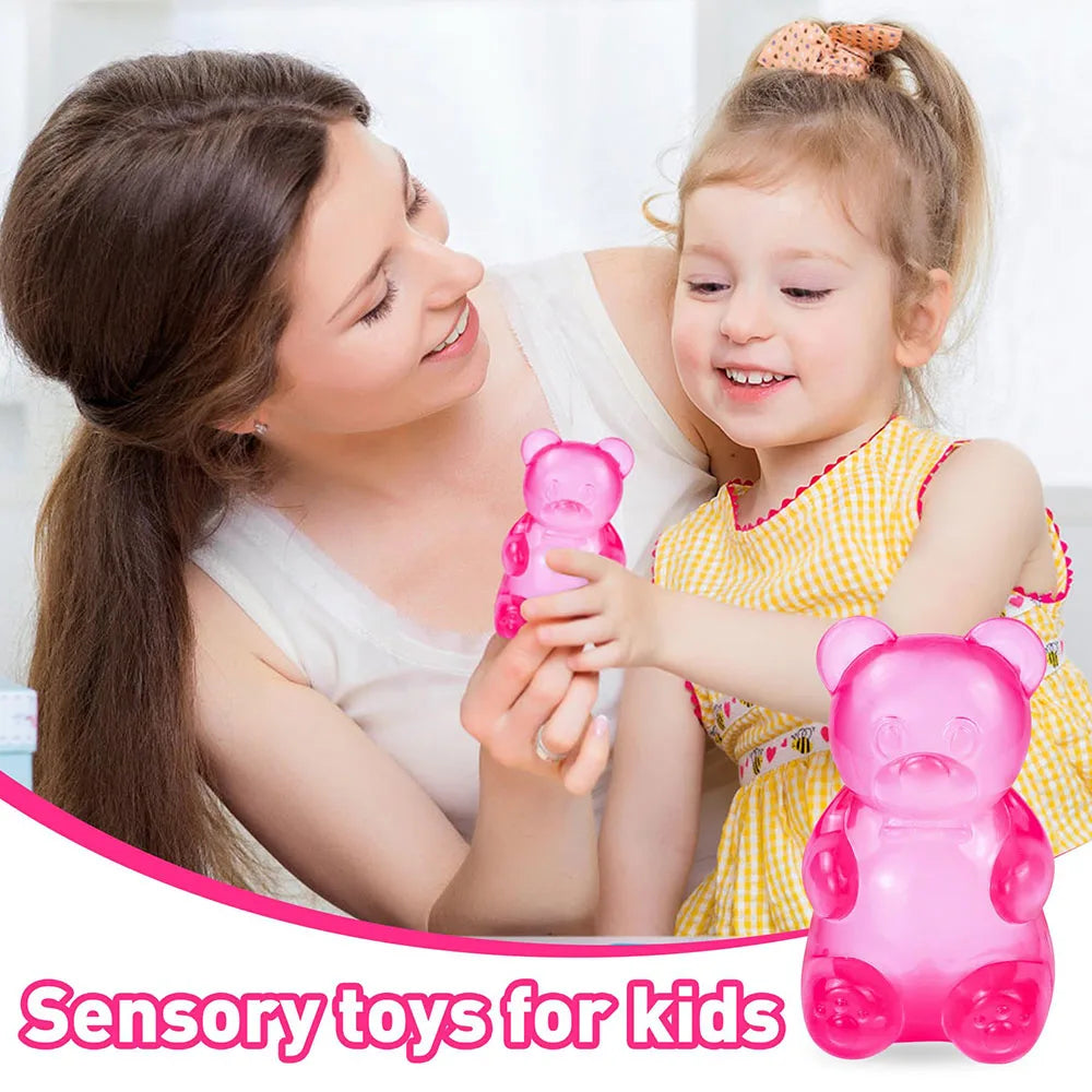 Schylling Needoh Bear Squishy Sensory Fidget Toy Stress Relief Anxiety Sensory Tool for Focus ADHD & Calming Office Desk Gadget