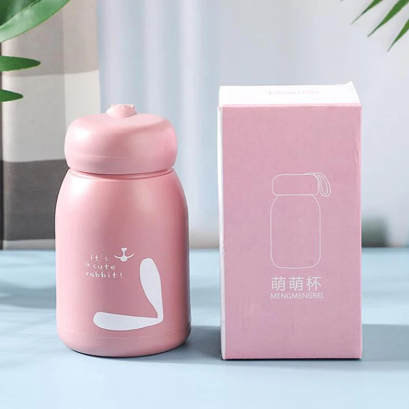 Mini 320ml Cute Thermos Bottle Portable Thermal Mug Stainless Steel Insulation Cup Vacuum Flasks Water Bottle For Girls Kid