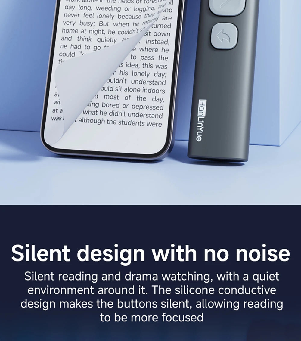Bluetooth Page Turner Camera/Music Control Pen Paging Device E-book Reader Swipe Short Video Supports IOS Android Remote Control