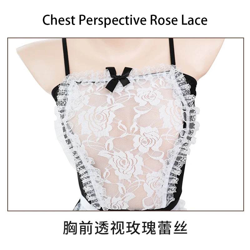 Lingerie Sexy porn Woman Costume Role play Underwear clothes Maid dress outfit Cosplay Sex women babydoll lingerie for ladies