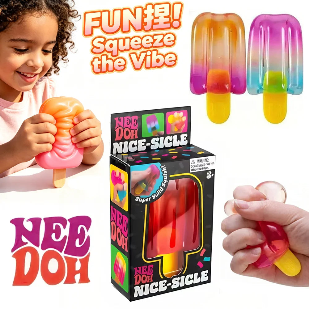 The Popular Needoh Popsicle With a Gradient Pressure Reducing Squeeze Ball Is An Adult Office Release Tool，Can reduce stress