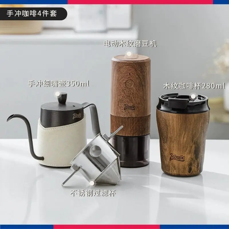 Coffee cup ceramic interior thermos cup Retro high appearance level portable stainless steel water cup