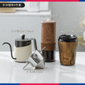 Coffee cup ceramic interior thermos cup Retro high appearance level portable stainless steel water cup