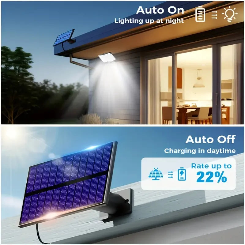 Solar Lights 126/234 LEDs Solar Security Lights Outdoor Garden Motion Sensor 3 Modes Waterproof Split Solar Flood Wall Lights