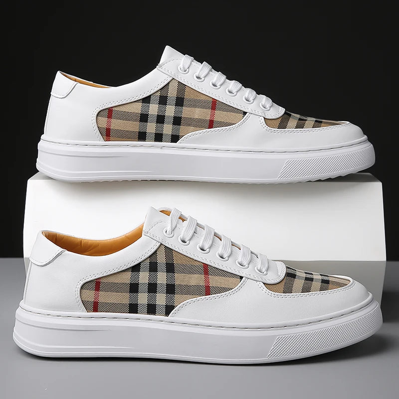 Men's White Shoes, Couple Casual Skate Shoes, Comfortable Sports Shoes, Light Walking Women's Tennis Shoes for 2025