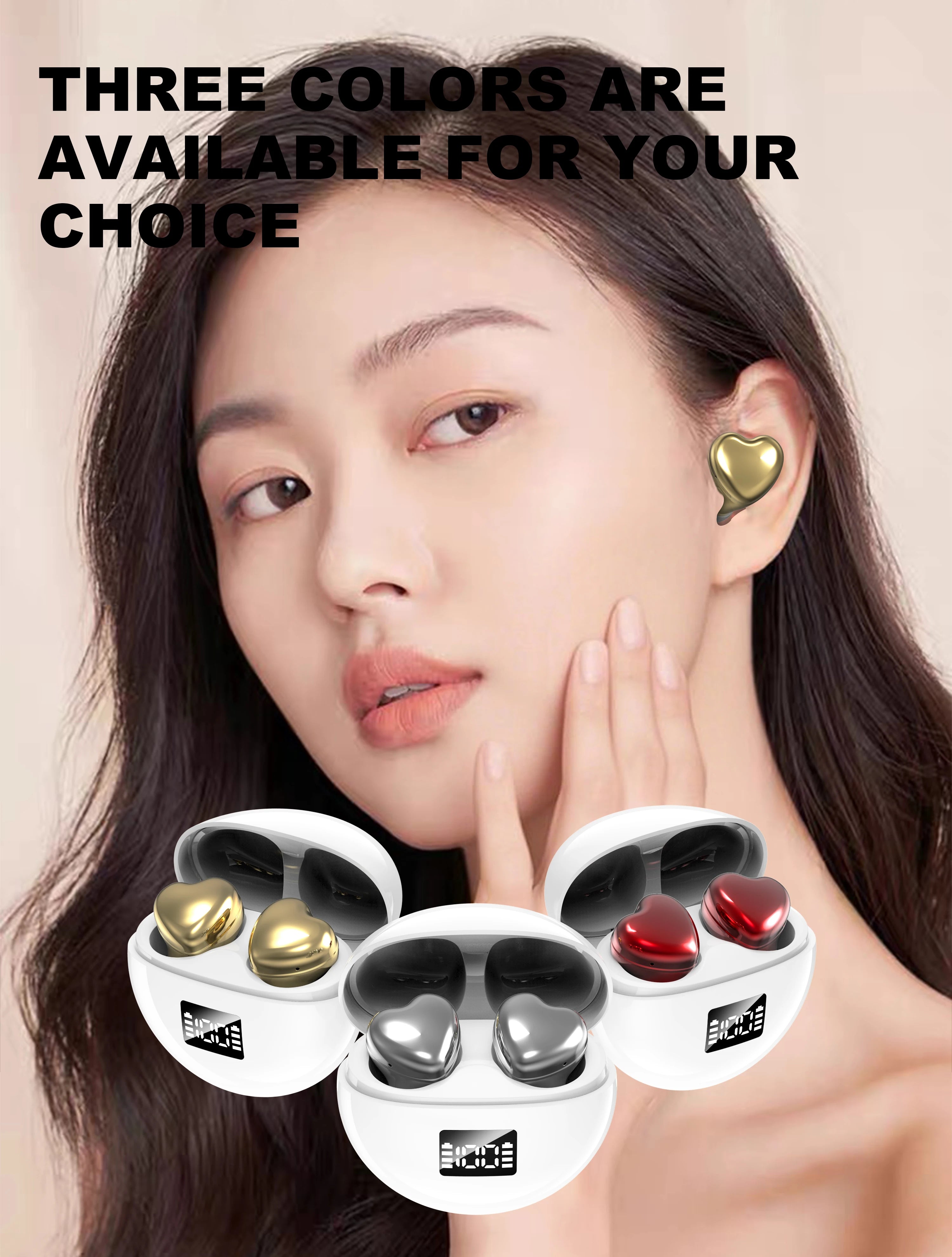 Bluetooth Headphones Pretty Wireless Earbuds Built-In Microphone And Volume Control Headphones Ideal For Sports And Music Lovers