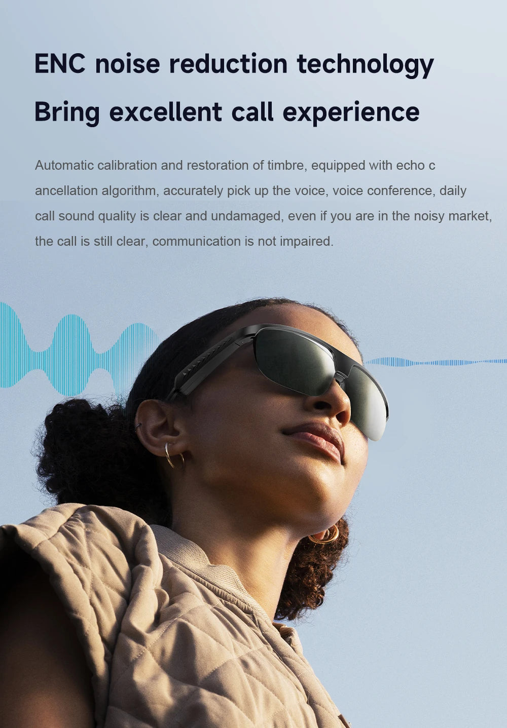 Fashion Bluetooth Smart Glasses Men Women Intelligent Noise ReductionBOSS Sound Chamber Speaker Clear Call UV Protection Lens
