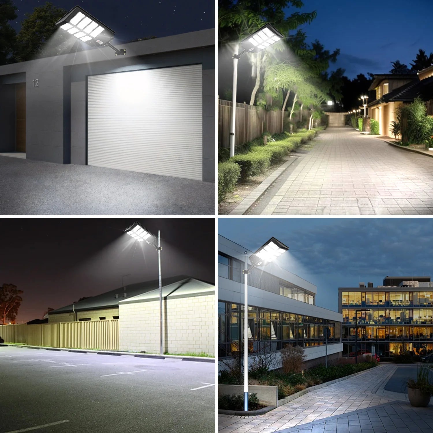Super Bright Solar Lights for Outside, Dusk to Dawn LED Solar Street Light Motion Sensor , Solar Security Flood Lights Outdoor