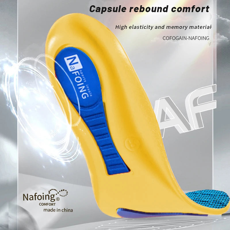 Orthopedic Insoles for Feet Sport Shock-absorbing Insole for Shoes Arch Support Plantar Fasciitis Templates Pads Men Women Sole
