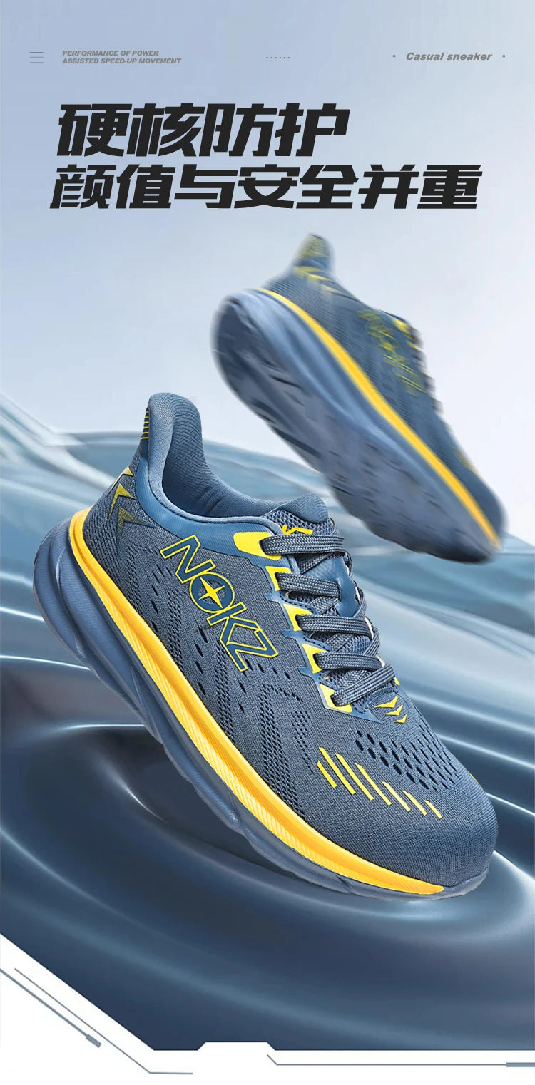 Men's Industrial Safety Shoes Anti-Slip Wear-Resistant Steel Toe Cap Protective Work Sneakers Breathable Comfortable for Constru
