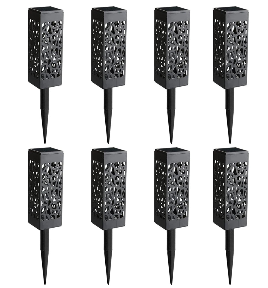 Solar Lights Outdoor with Solar Panel Pathway Lights IP65 Waterproof Garden Lights Auto ON/Off for Landscape Pathway Patio Decor