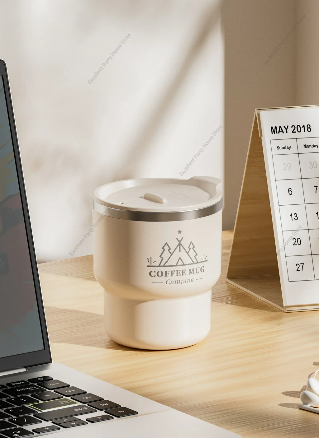 400ML Stainless Steel Thermal Cup Office Coffee Mug Double Layer Insulated Water Cup Portable Keeps Cold and Heat Thermal Mug