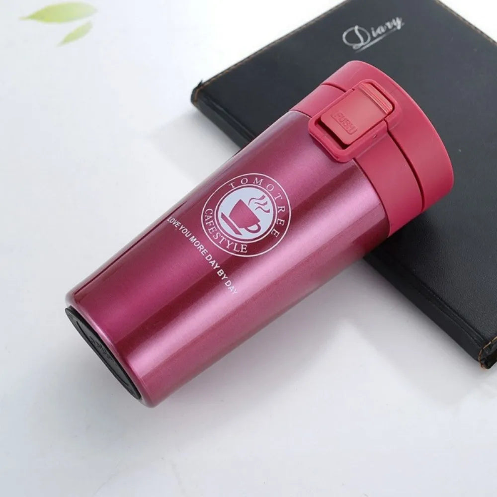350/500ML Car Thermal Cup 304 Stainless Steel Vacuum Insulated Coffee Thermos Travel Water Bottle