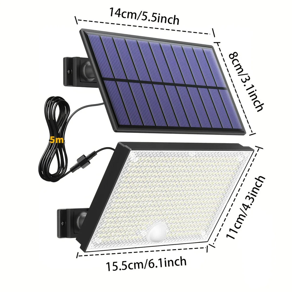 Solar Lights Outdoor 400LED Remote Solar Security Lights Outdoor Motion Sensor Waterproof Solar Wall Lamp Garden Patio Yard