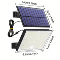 Solar Lights Outdoor 400LED Remote Solar Security Lights Outdoor Motion Sensor Waterproof Solar Wall Lamp Garden Patio Yard