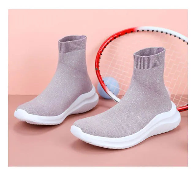 Men's and women's new high-top casual sports shoes walking flat ankle boots lovers non-slip shoes autumn and winter