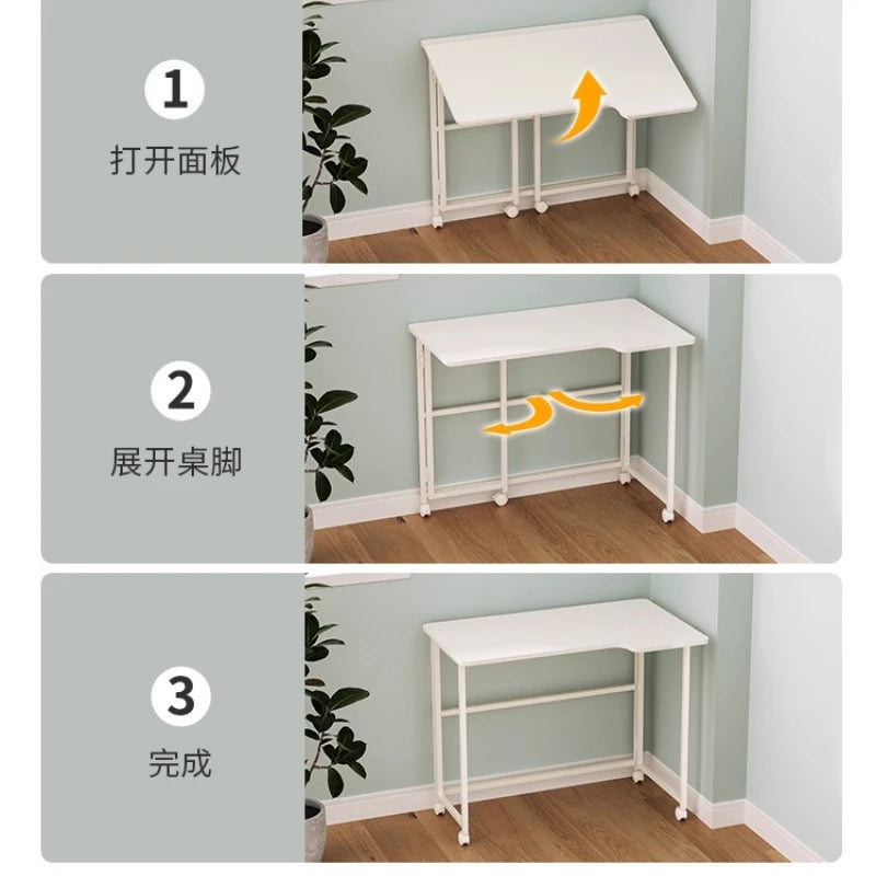 Foldable Laptop Desk for Home And Bedside Use Space-Saving Multifunctional Junior High Student Study Table