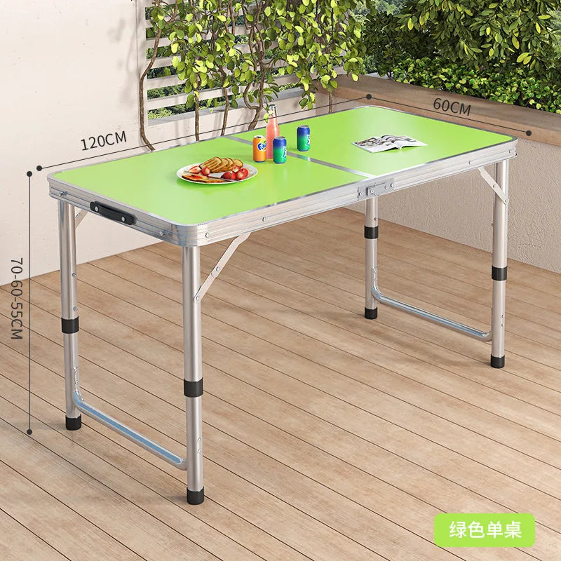 Aluminum Alloy Foldable Computer Table Wooden Lazy Dormitory Learning Folding Bed Outdoor Folding Table