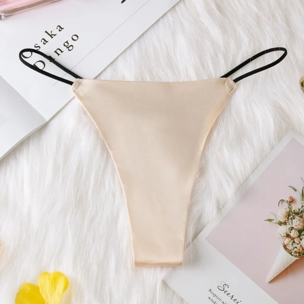 ZXYOUPING Women Bra and Panty Set, Front Button Push-up Bra, Sexy Thong Underwear Set, Seamless Bra and Panty Set Without Wires