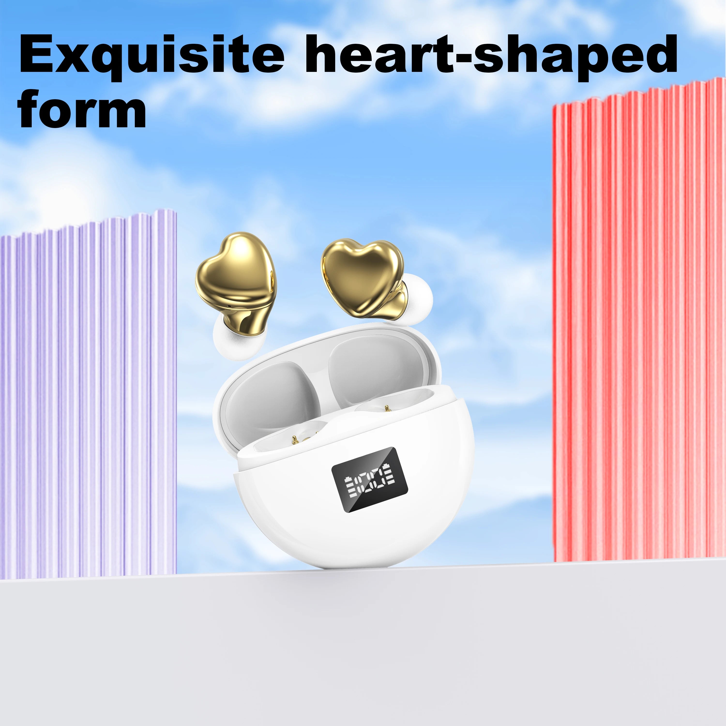 Bluetooth Headphones Pretty Wireless Earbuds Built-In Microphone And Volume Control Headphones Ideal For Sports And Music Lovers
