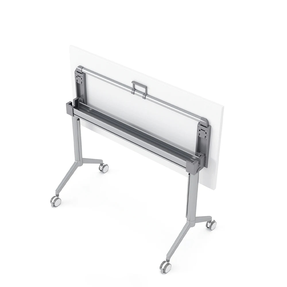 Modern Design Foldable Table With Wheels For Office For Business Meeting & Training Room Easy To Move & Store