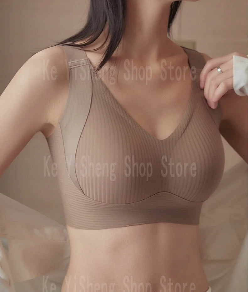 Lingerie women's seamless bra, anti-sagging women's beautiful back, comfortable and breathable bra, sexy 846