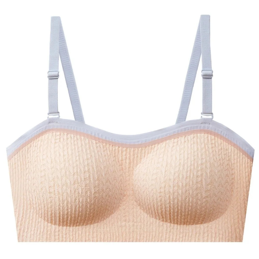 Lingerie Adjustable Wireless Bra Elastic Traceless Close-fitting Brassiere for Women Anti-sagging Shockproof Seamless Bras