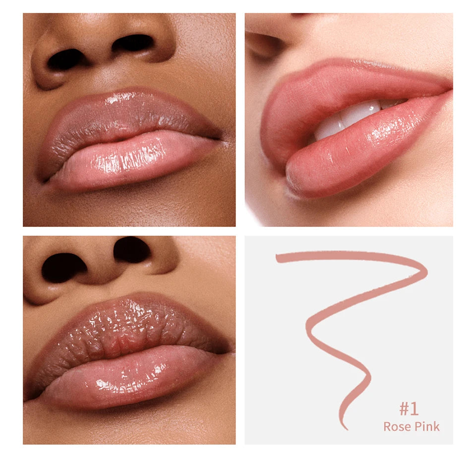 Lipliner Peel Off Lip Liner Stain Peel Off Lip Liner Tattoo Waterproof Matte Long-Lasting Brown Nude Lip Color Cosmetics Makeup