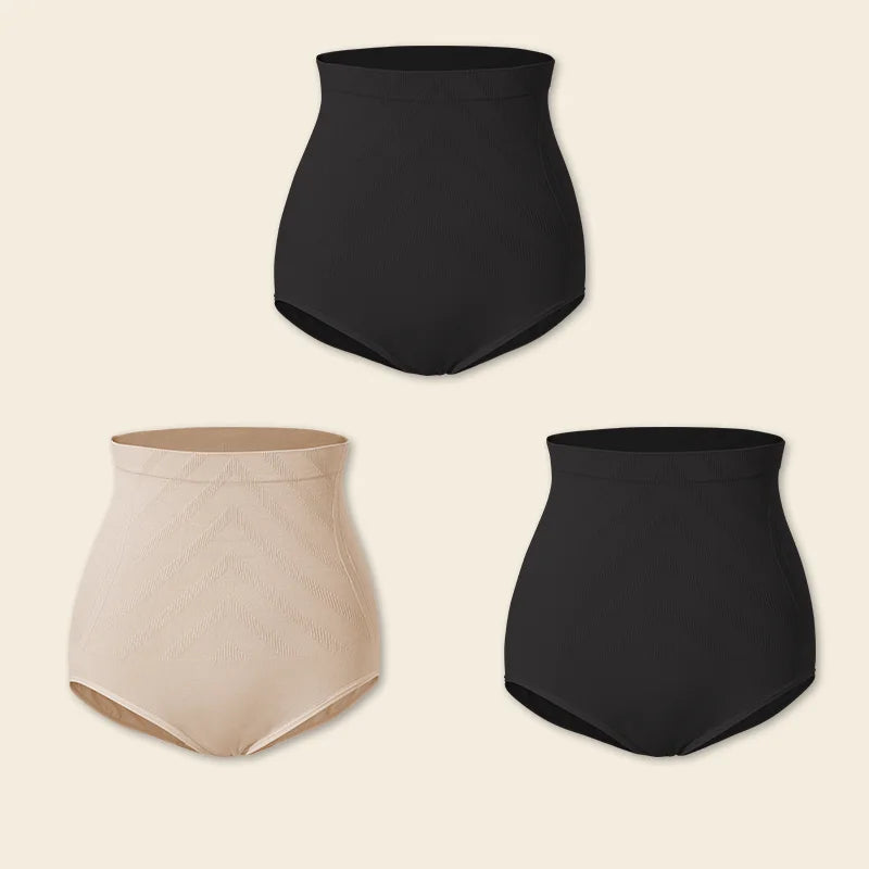 1/3PCS Slimming High Waist Tummy Control Panties Women Briefs Panty Shaper Slimming Underwear Butt Lifter Belly Body Shapewear