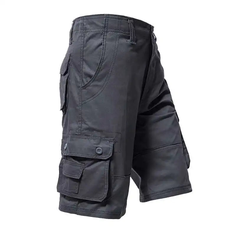 Summer  Cool Cargo Knee Men Sports Casual Bermuda Plus Size Cotton Half Golf Straight Running Gym Shorts Pants