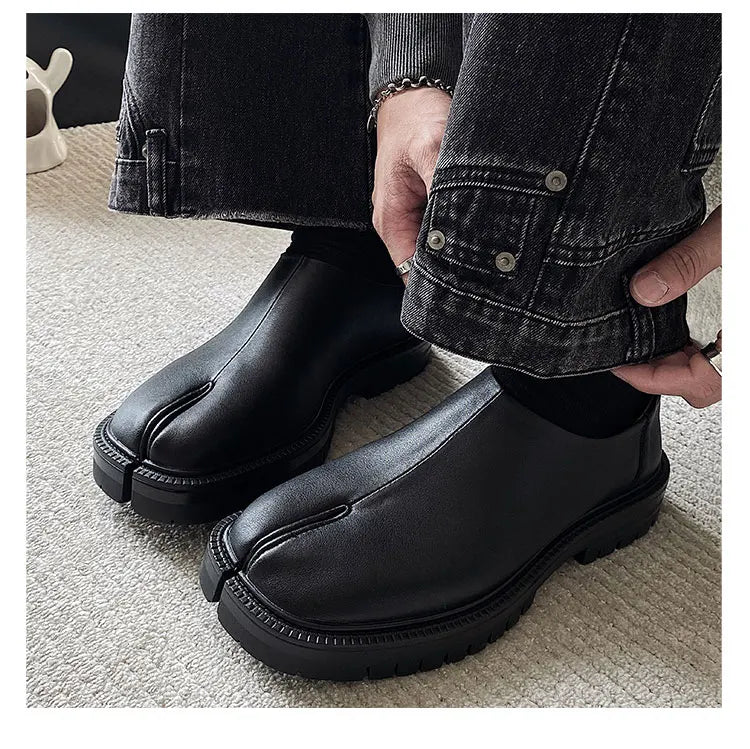 Shoes for Men Women Genuine Leather Classic Split Toe Shoes Casual Shoes Unisex Flat Shoe Comfortable Design Men Shoe Zapatos