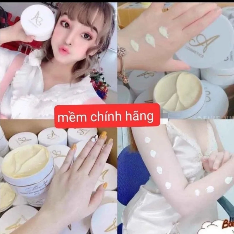 Kem trắng da body Mềm A cosmetics - Dưỡng trắng nhanh chóng,mịn màng, hương nước hoa quyến rũ bright white smooth and soft skin