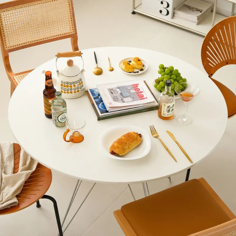 Portable Dining Table Folding Round Tables Kitchen Simple Removable Space Saves Modern Living Room and Dining Room Furniture