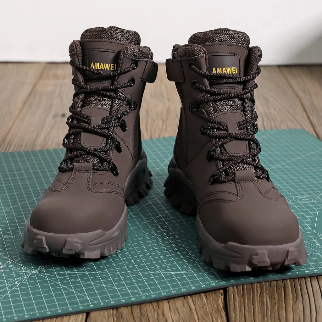 Steel Toe Safety Shoes Men's High Quality Industrial Work Boots Man Work Protection for the Feet Work Wear Free Shipping