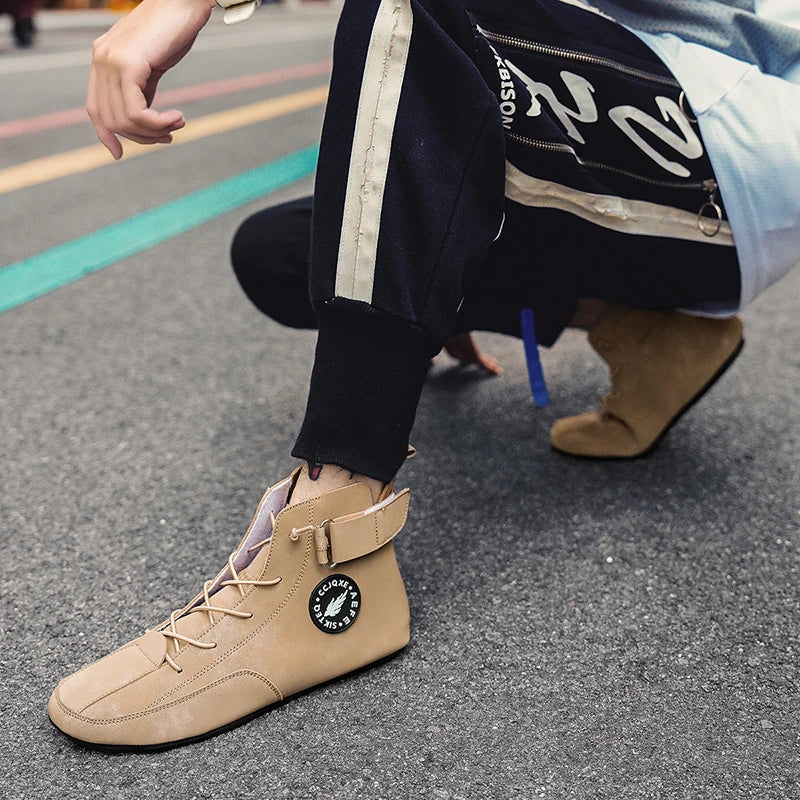 Men's Shoes Non Slip Walking Flats Comfortable Thin Bottom Lace Up Casual Shoes for Men Work Office Driving Shoes Men Footwear